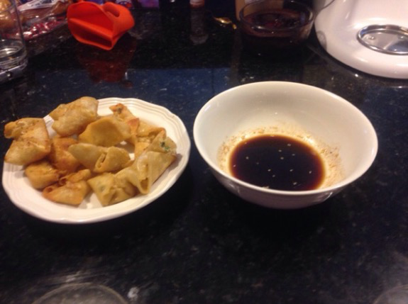 Sophie and Gabby’s Pan-Fried Cream Cheese Wontons with Asian Dipping Sauce